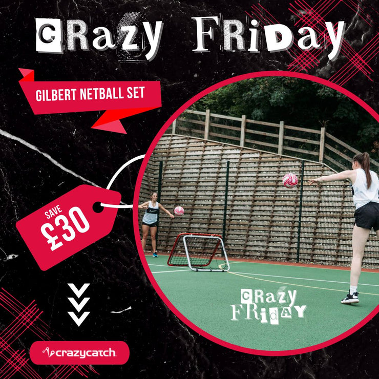 Crazy Catch X Gilbert Netball Set